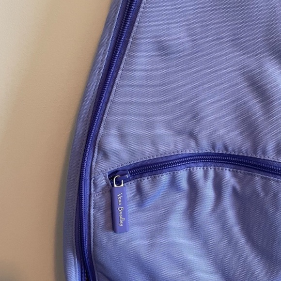 Vera Bradley Nylon Purple Large Sling Lightweight Backpack - Picture 8 of 8